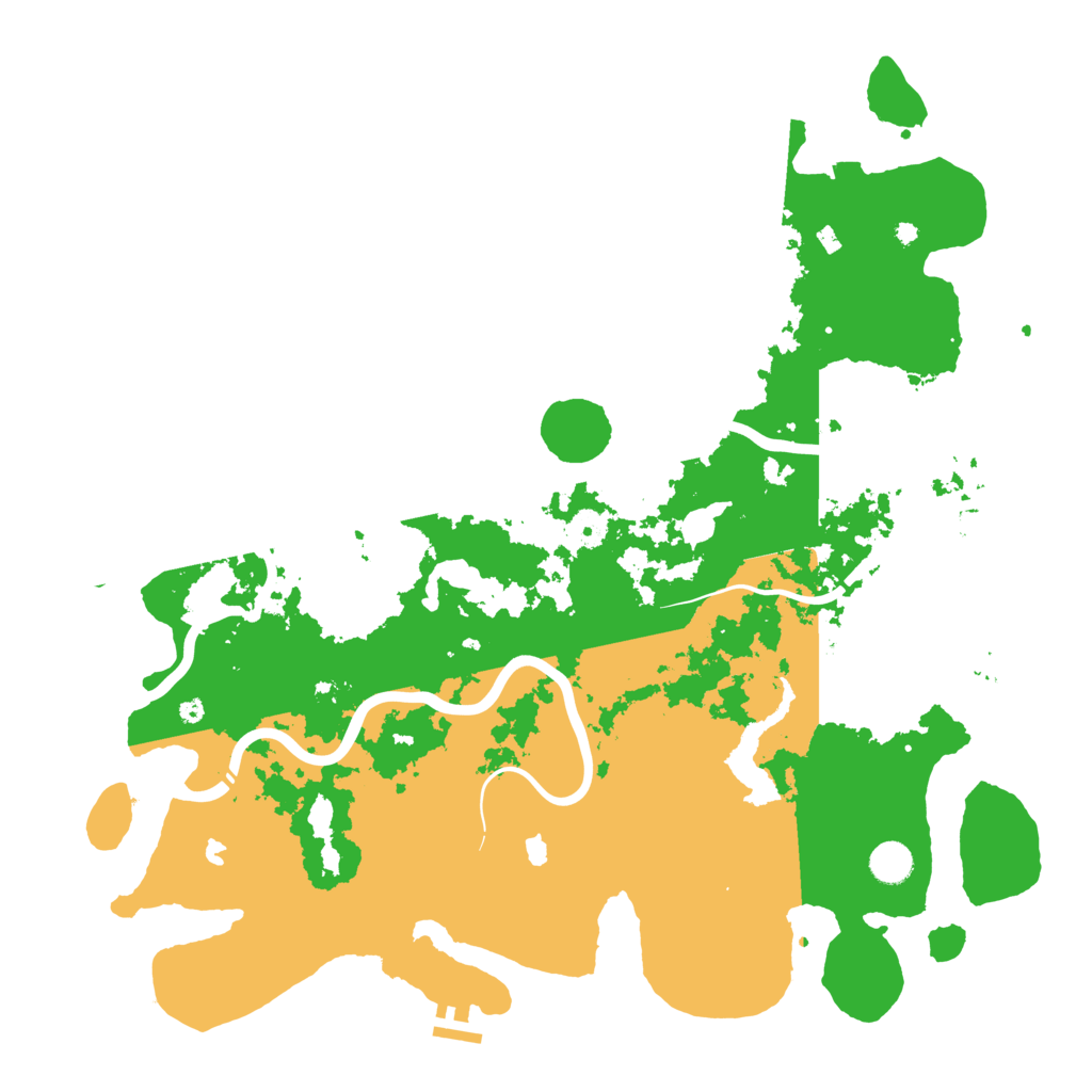 Biome Rust Map: Procedural Map, Size: 4500, Seed: 2022711