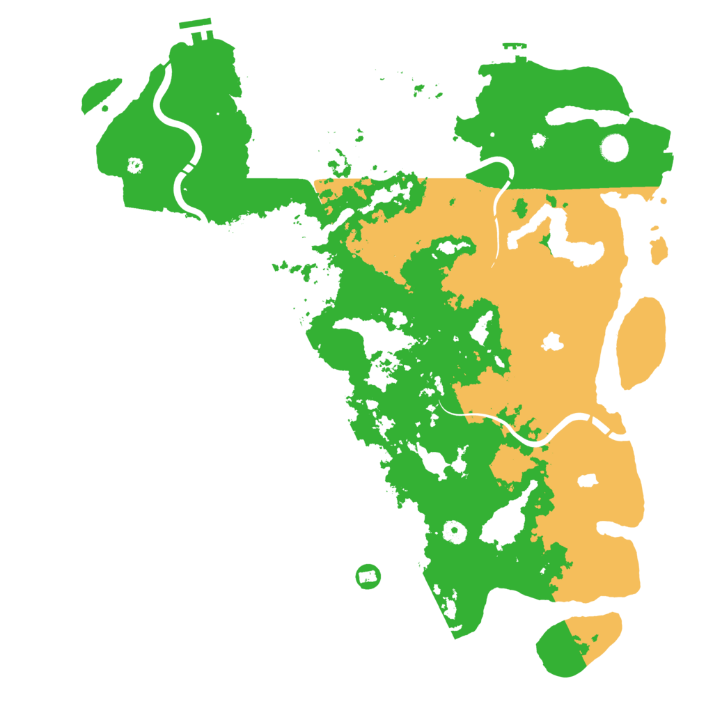 Biome Rust Map: Procedural Map, Size: 4500, Seed: 1778345