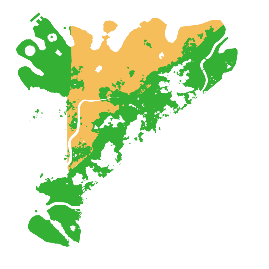 Biome Rust Map: Procedural Map, Size: 4500, Seed: 2100662