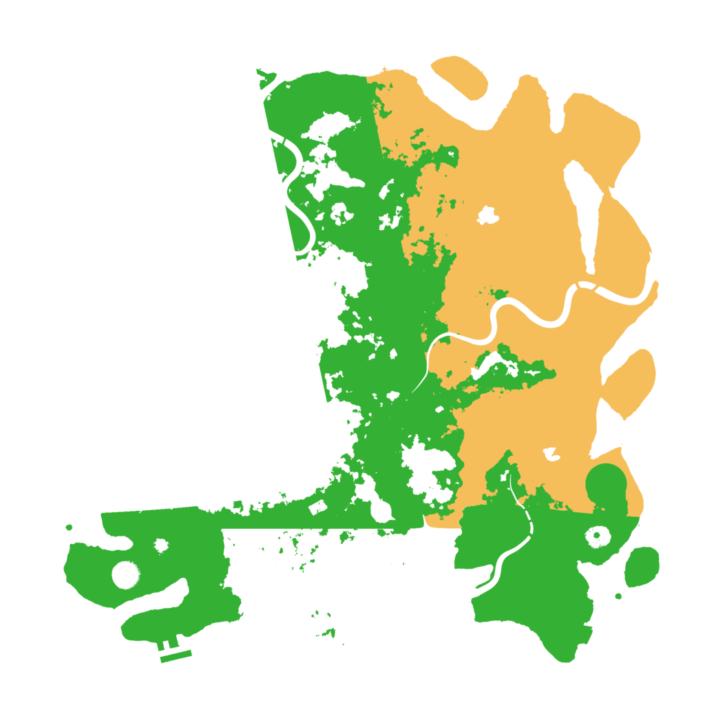 Biome Rust Map: Procedural Map, Size: 4500, Seed: 1316721