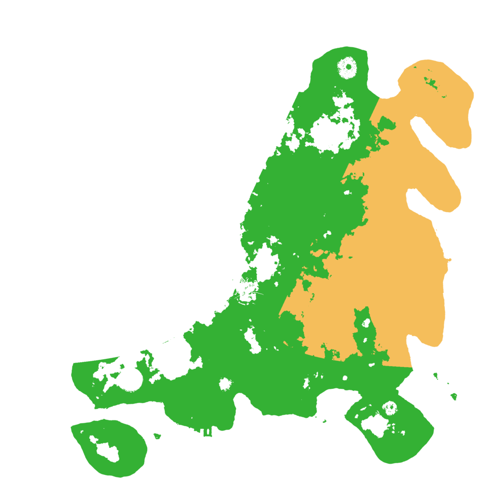 Biome Rust Map: Procedural Map, Size: 3700, Seed: 1611072