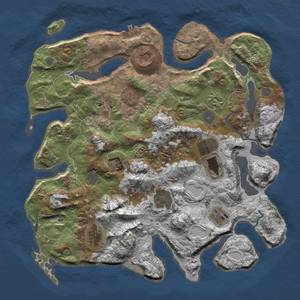 Thumbnail Rust Map: Procedural Map, Size: 4000, Seed: 84, 16 Monuments