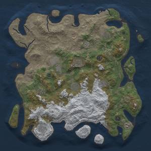 Thumbnail Rust Map: Procedural Map, Size: 4250, Seed: 2392442, 20 Monuments