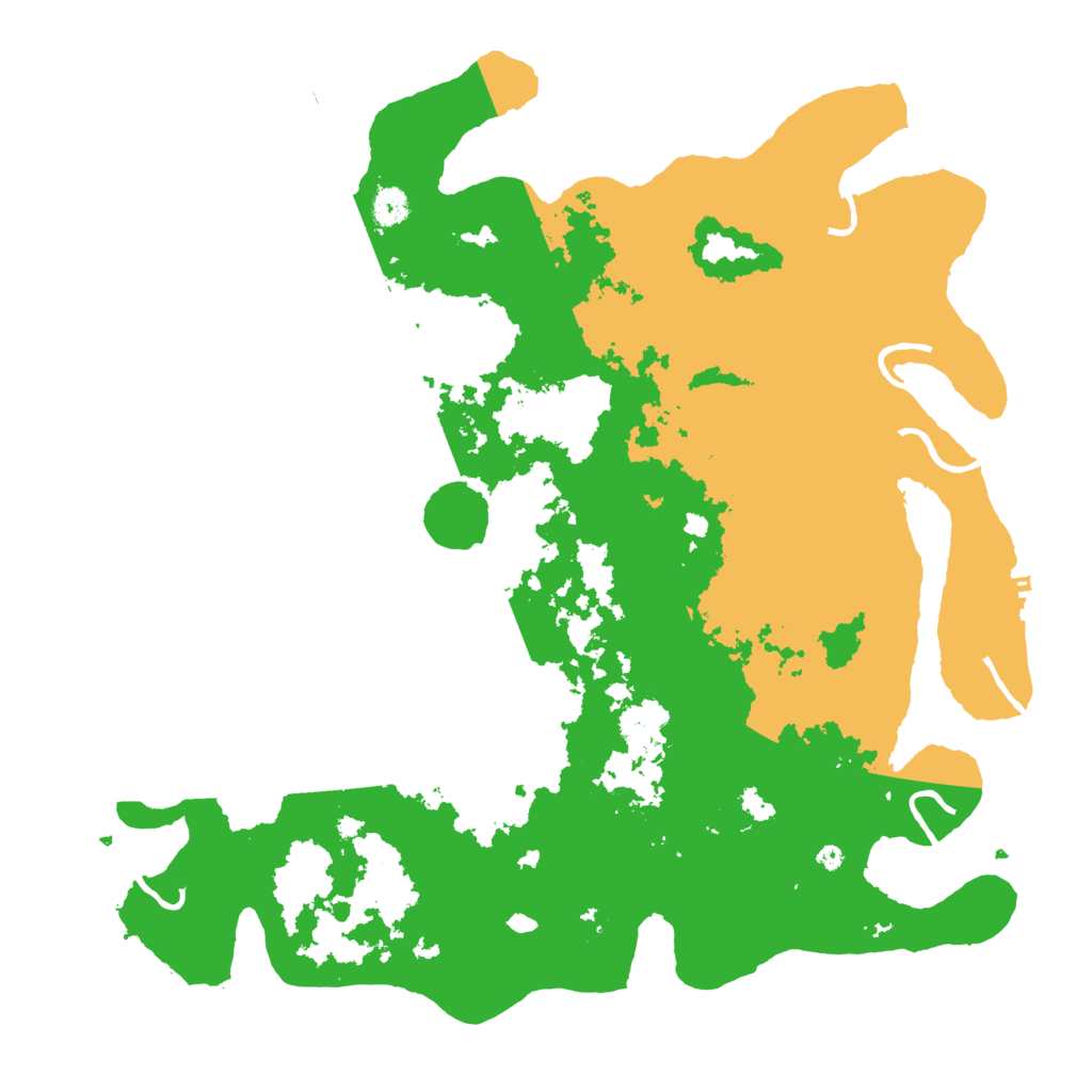 Biome Rust Map: Procedural Map, Size: 4500, Seed: 5387243