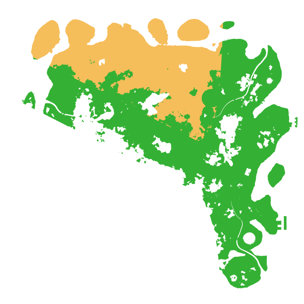 Biome Rust Map: Procedural Map, Size: 4500, Seed: 505390