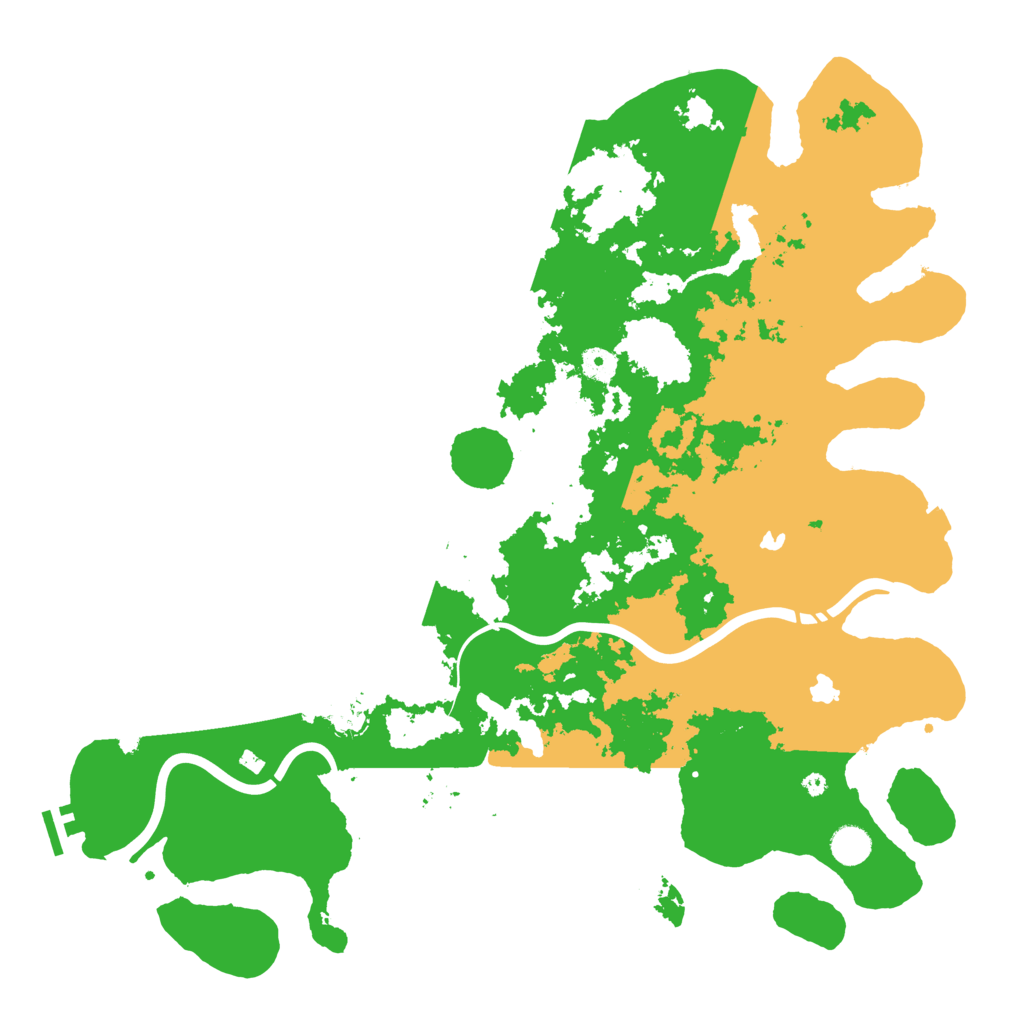 Biome Rust Map: Procedural Map, Size: 4500, Seed: 945099