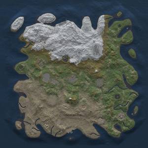 Thumbnail Rust Map: Procedural Map, Size: 4250, Seed: 19553, 19 Monuments