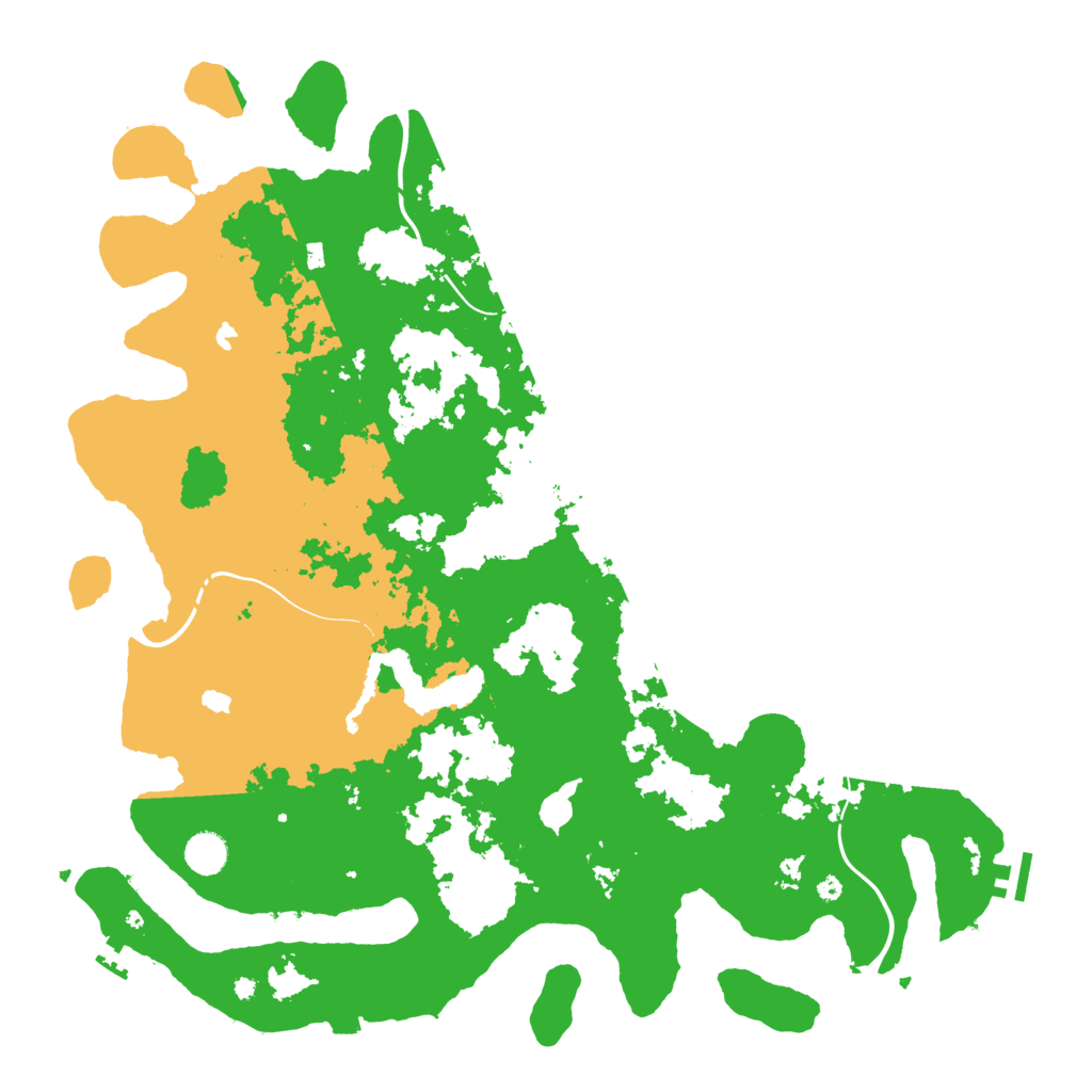 Biome Rust Map: Procedural Map, Size: 4500, Seed: 4569486