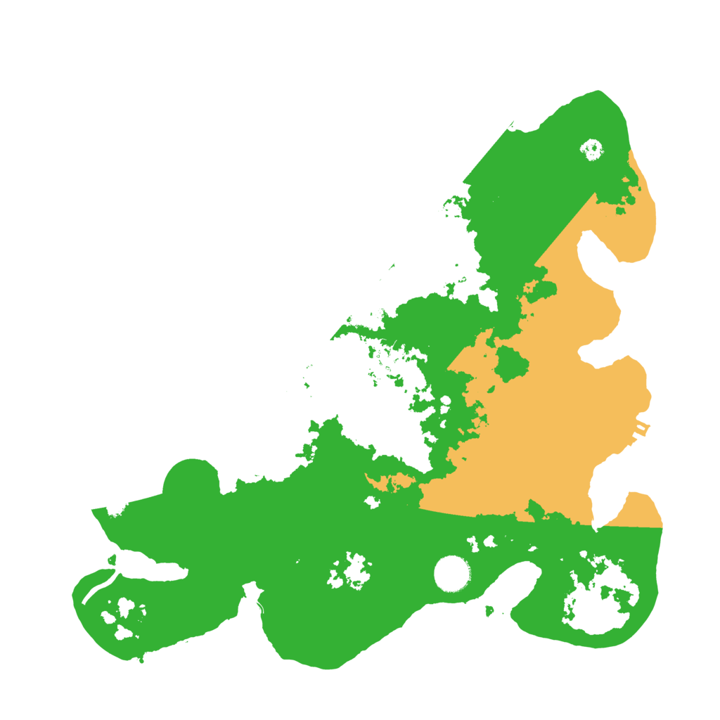 Biome Rust Map: Procedural Map, Size: 3500, Seed: 39774185