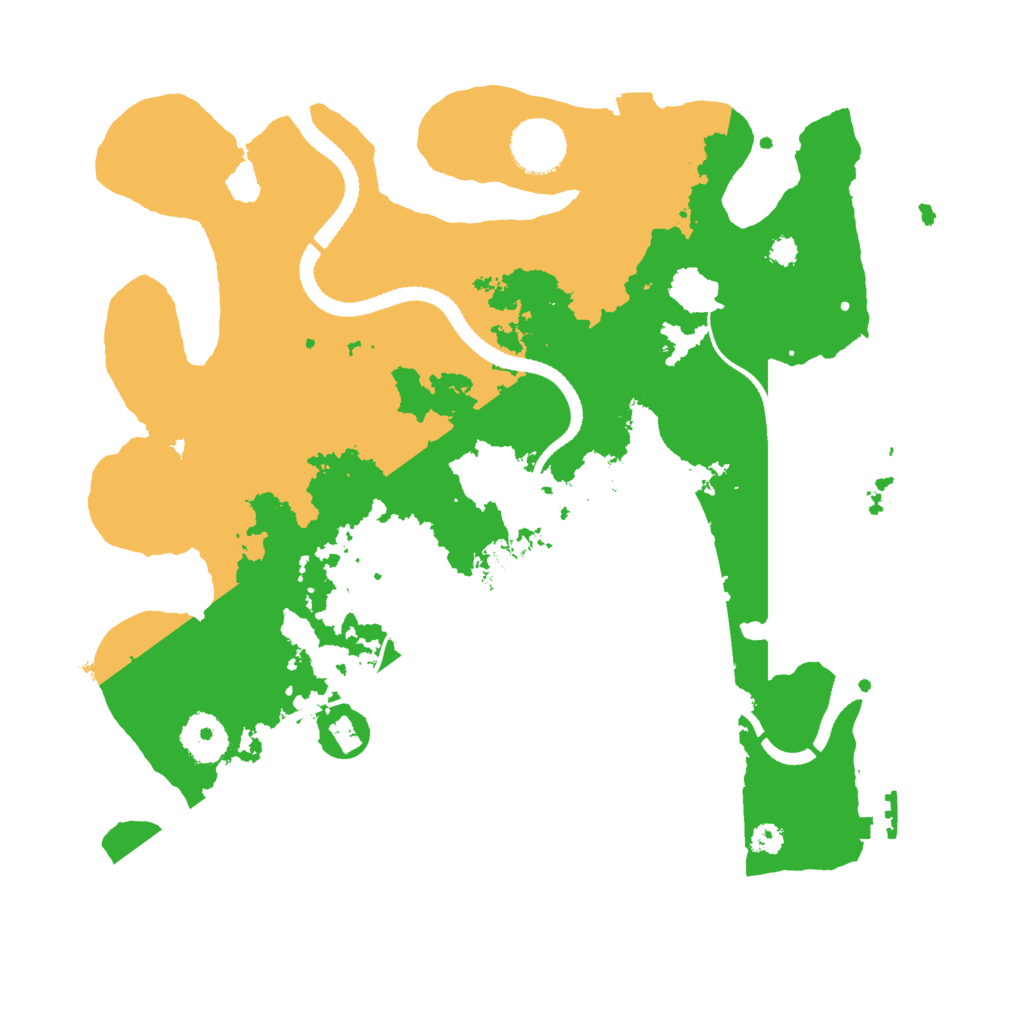 Biome Rust Map: Procedural Map, Size: 3250, Seed: 1989277