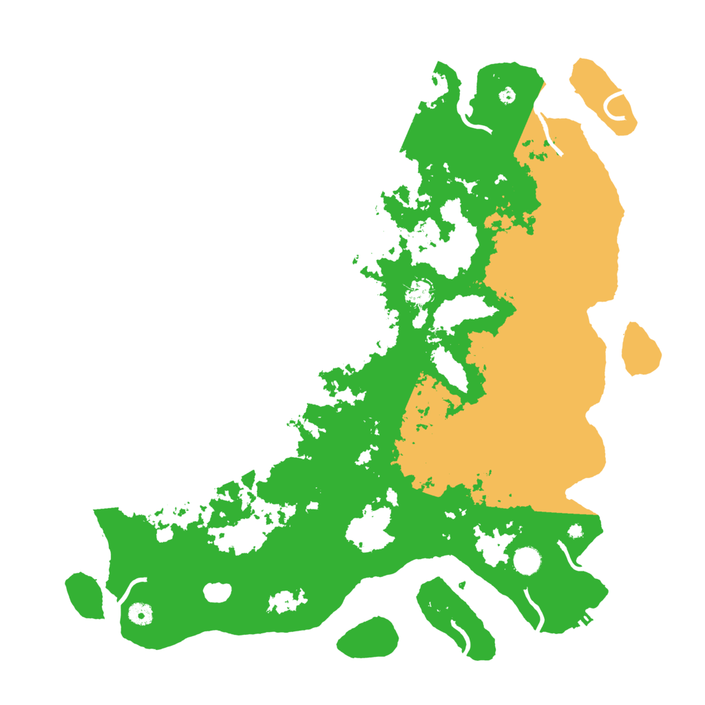 Biome Rust Map: Procedural Map, Size: 4500, Seed: 3388926
