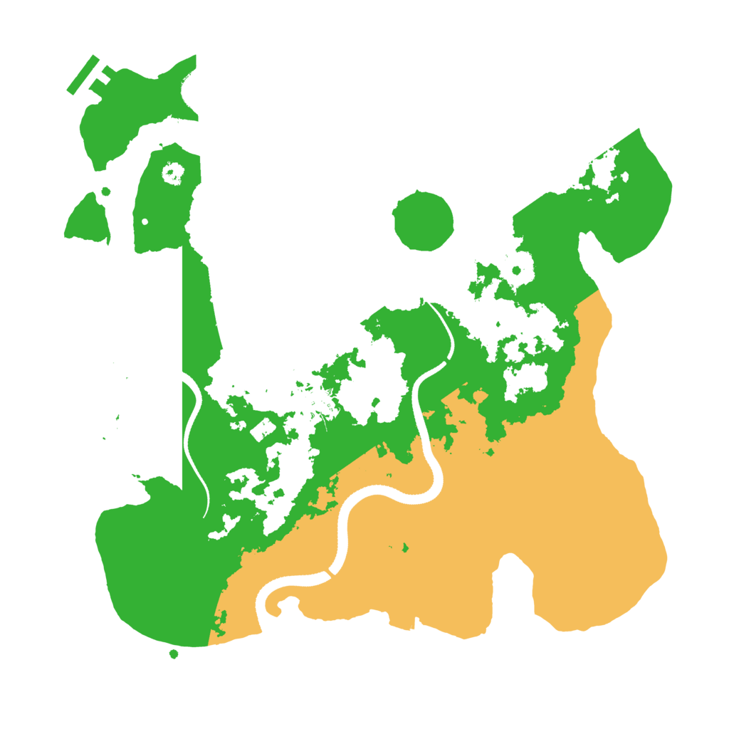 Biome Rust Map: Procedural Map, Size: 3300, Seed: 9086907