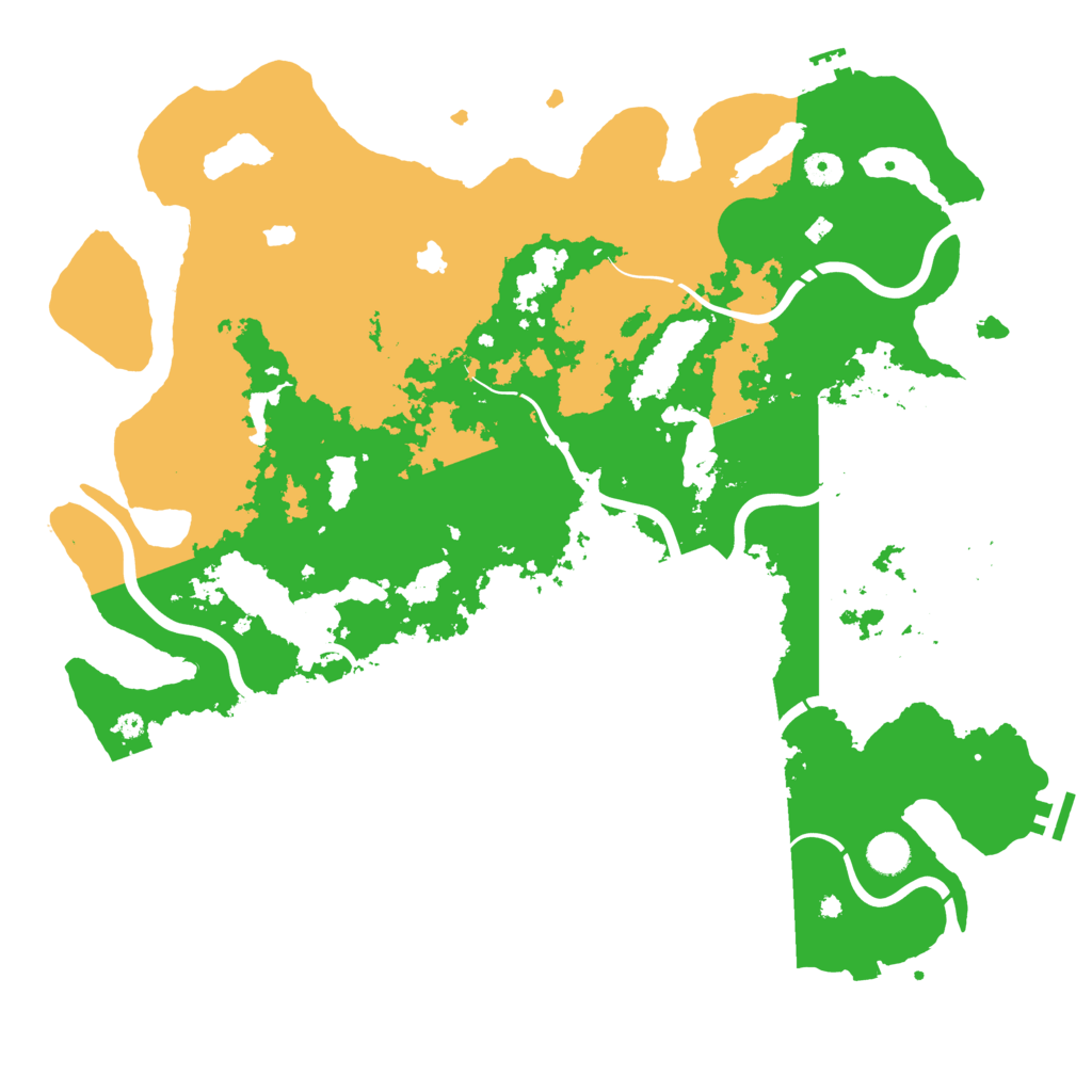 Biome Rust Map: Procedural Map, Size: 4500, Seed: 278277