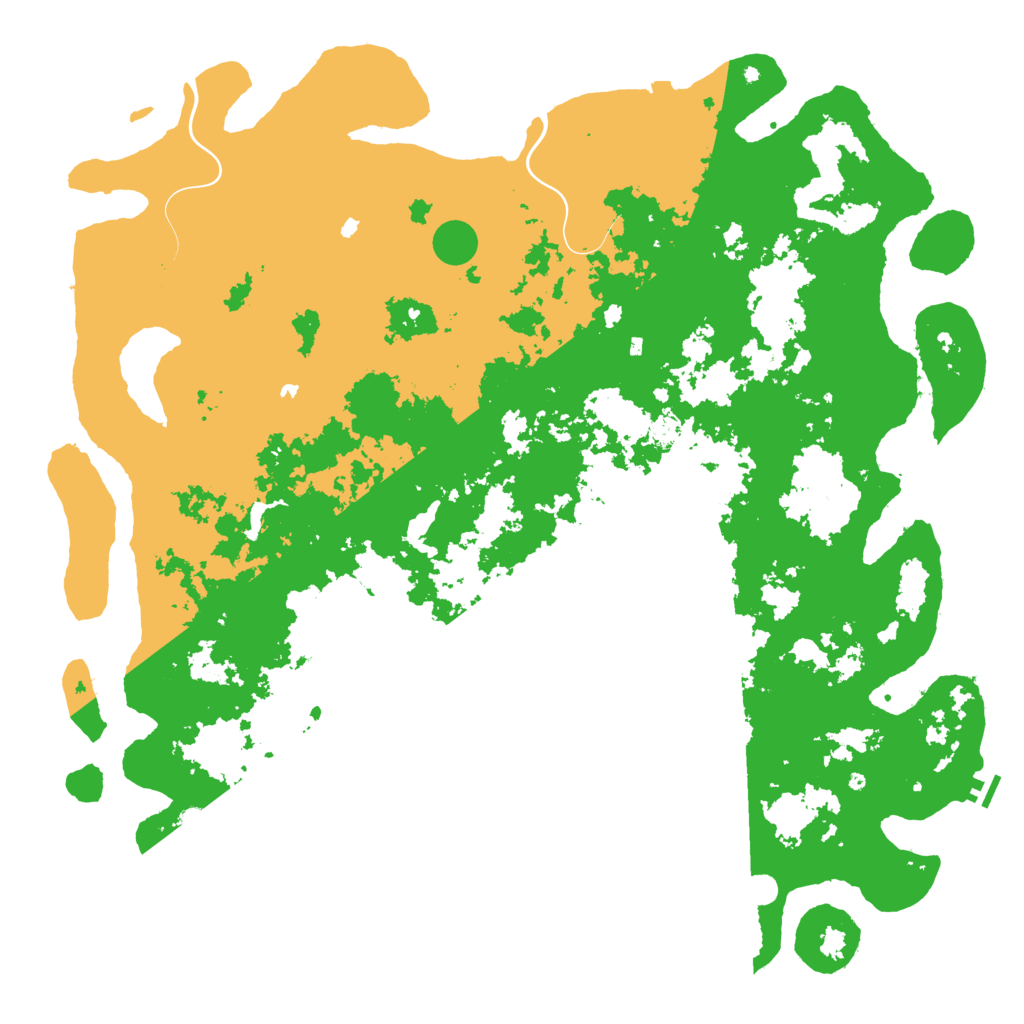 Biome Rust Map: Procedural Map, Size: 6000, Seed: 57315965