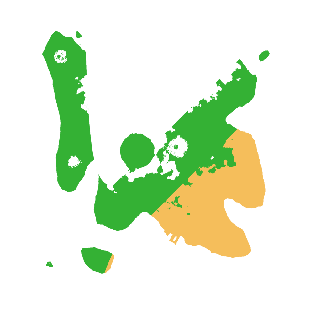 Biome Rust Map: Procedural Map, Size: 2500, Seed: 2000