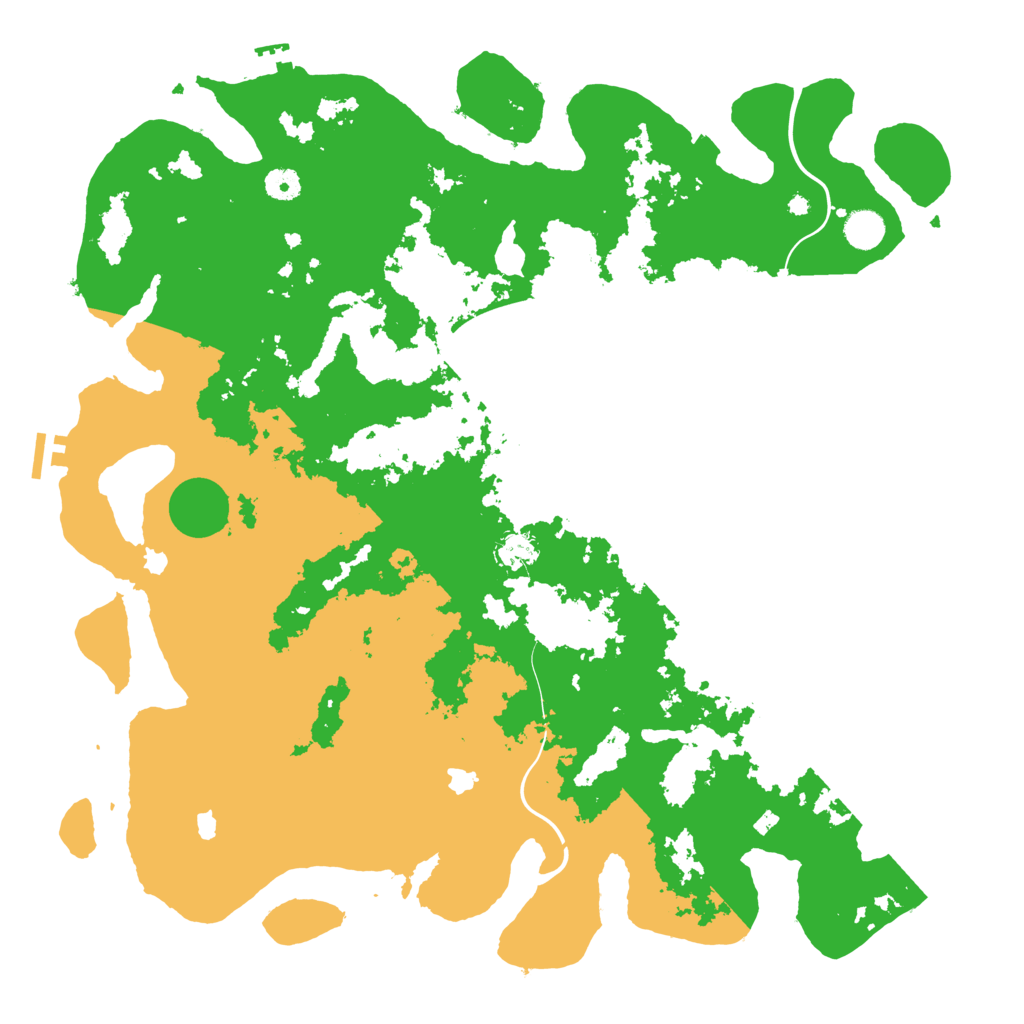 Biome Rust Map: Procedural Map, Size: 4500, Seed: 603707599
