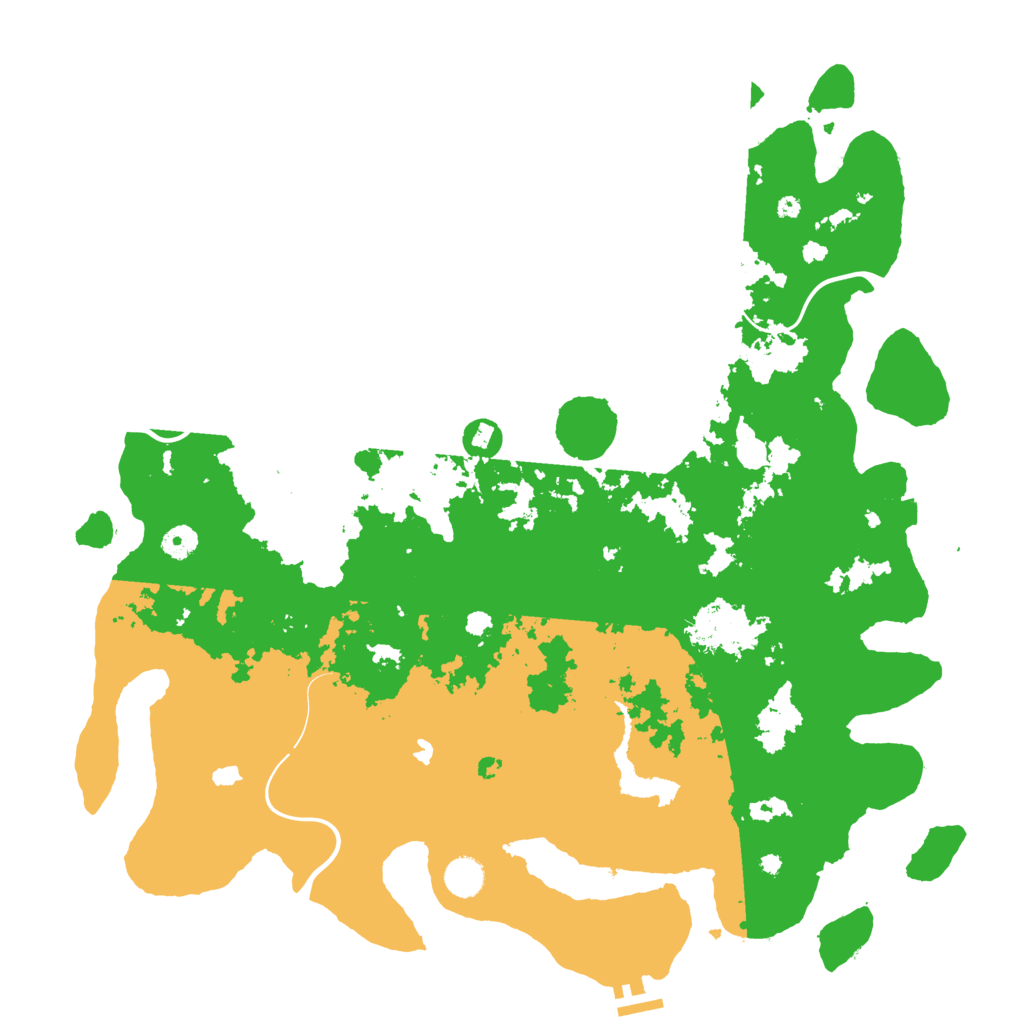 Biome Rust Map: Procedural Map, Size: 4500, Seed: 542320