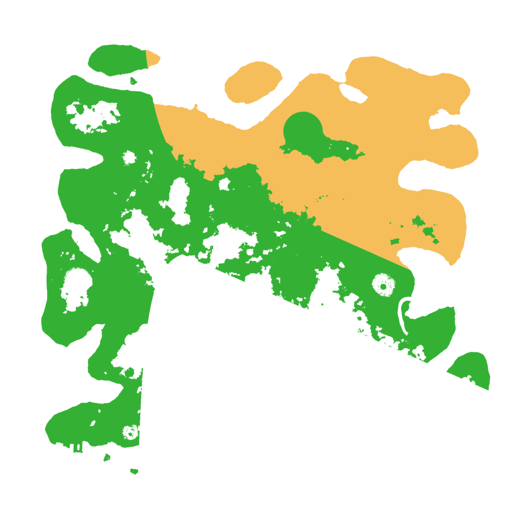 Biome Rust Map: Procedural Map, Size: 3500, Seed: 7422