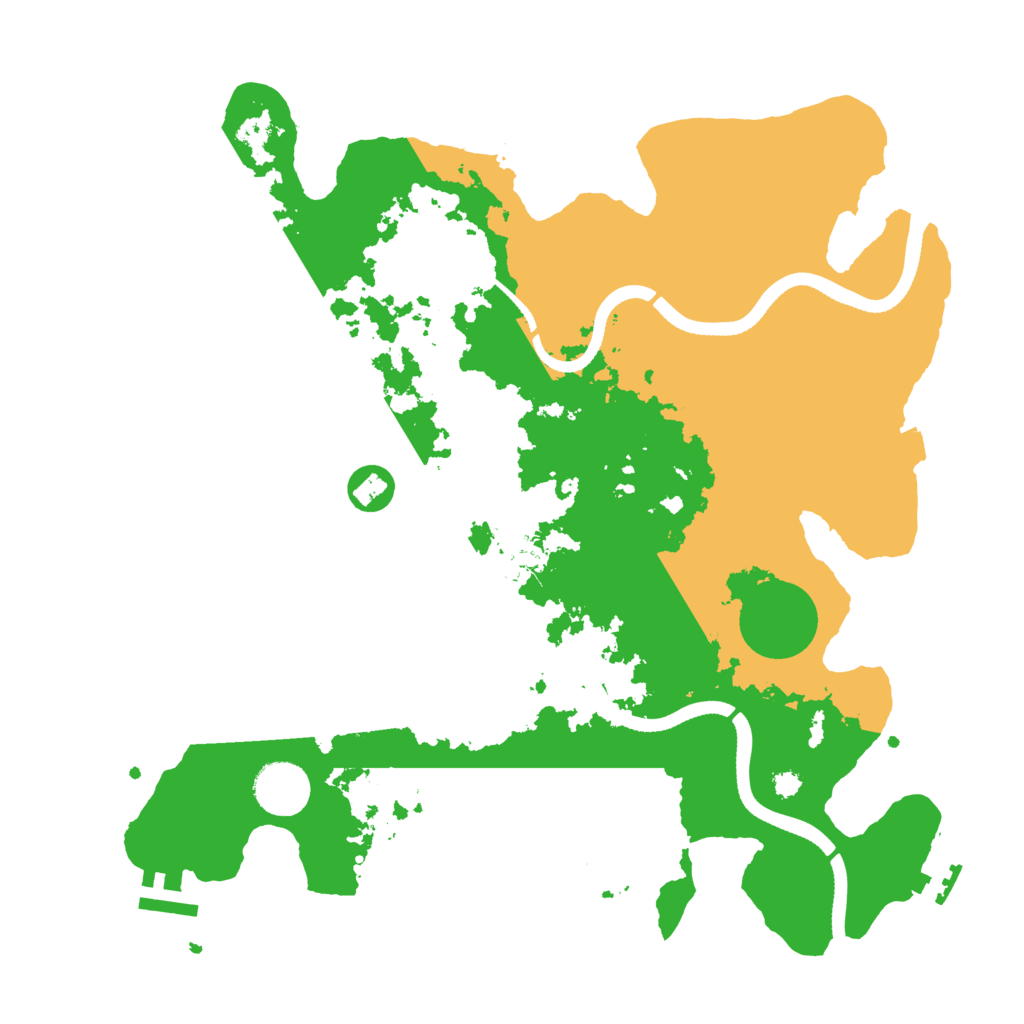 Biome Rust Map: Procedural Map, Size: 3500, Seed: 412412