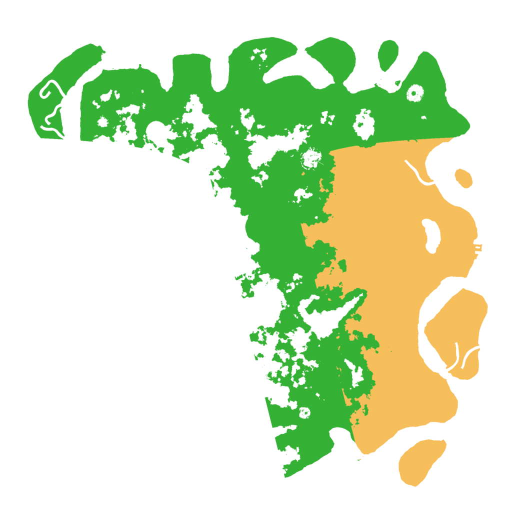 Biome Rust Map: Procedural Map, Size: 4500, Seed: 7520