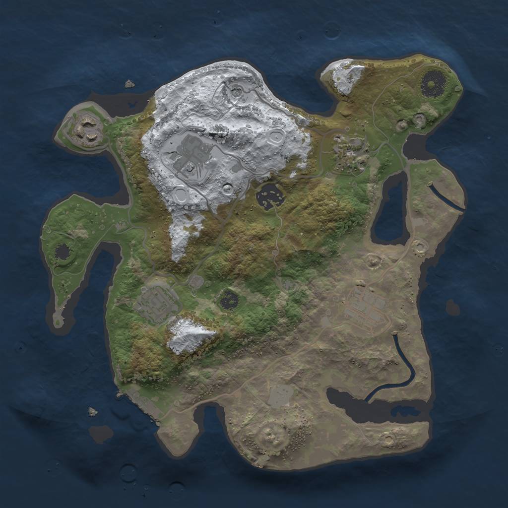 Rust Map: Procedural Map, Size: 2900, Seed: 73688, 13 Monuments