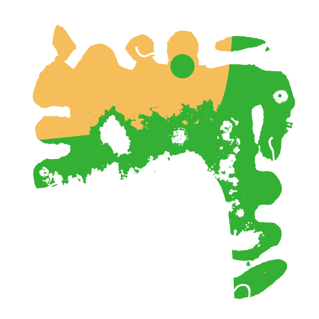 Biome Rust Map: Procedural Map, Size: 3500, Seed: 695956827
