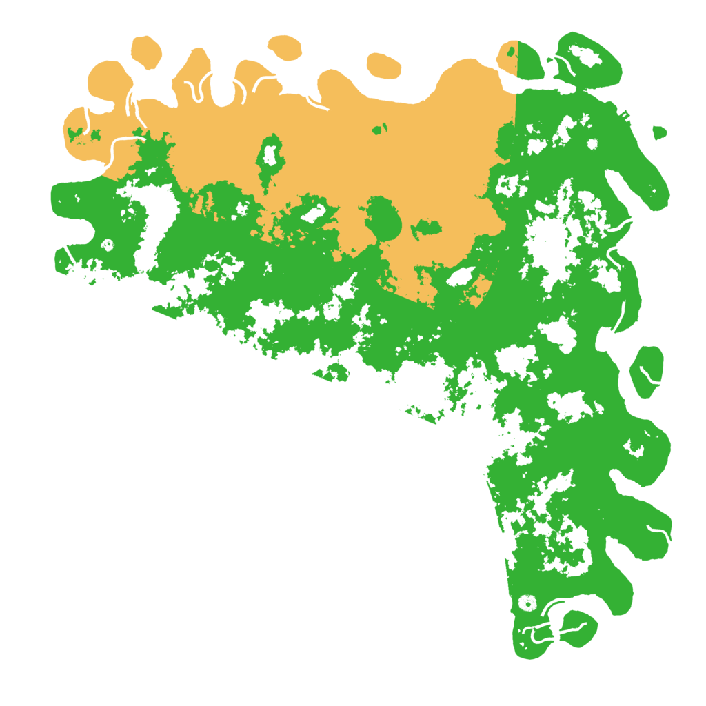 Biome Rust Map: Procedural Map, Size: 6000, Seed: 1027