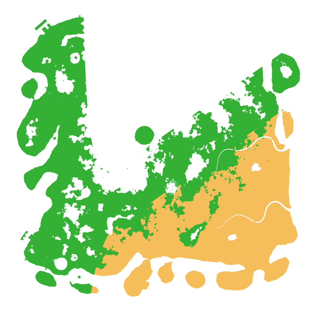 Biome Rust Map: Procedural Map, Size: 4500, Seed: 388257