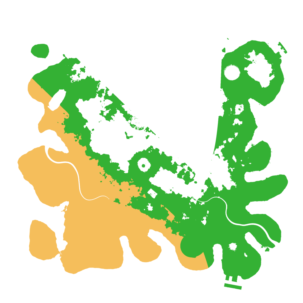 Biome Rust Map: Procedural Map, Size: 3500, Seed: 1035538669