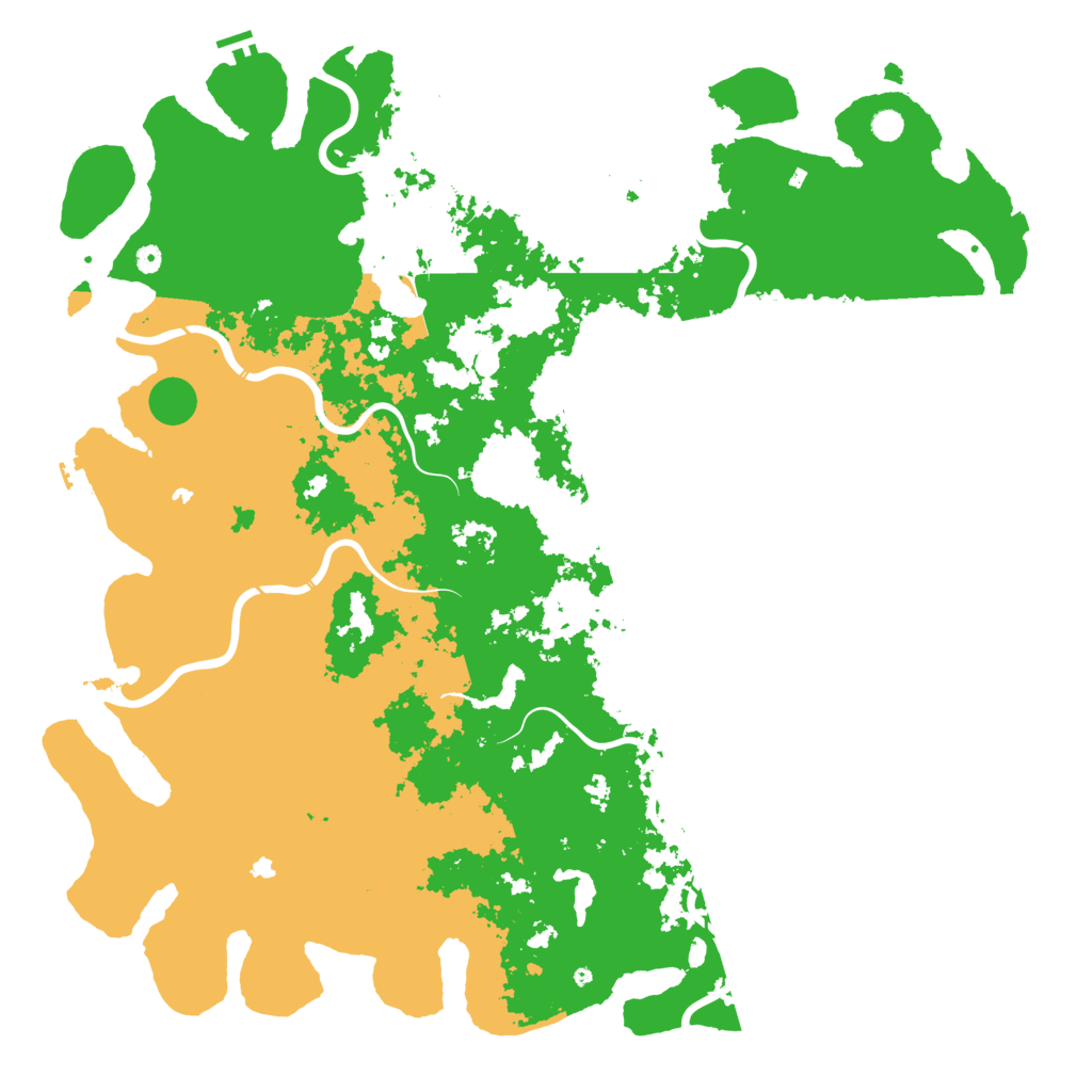 Biome Rust Map: Procedural Map, Size: 6000, Seed: 43677112