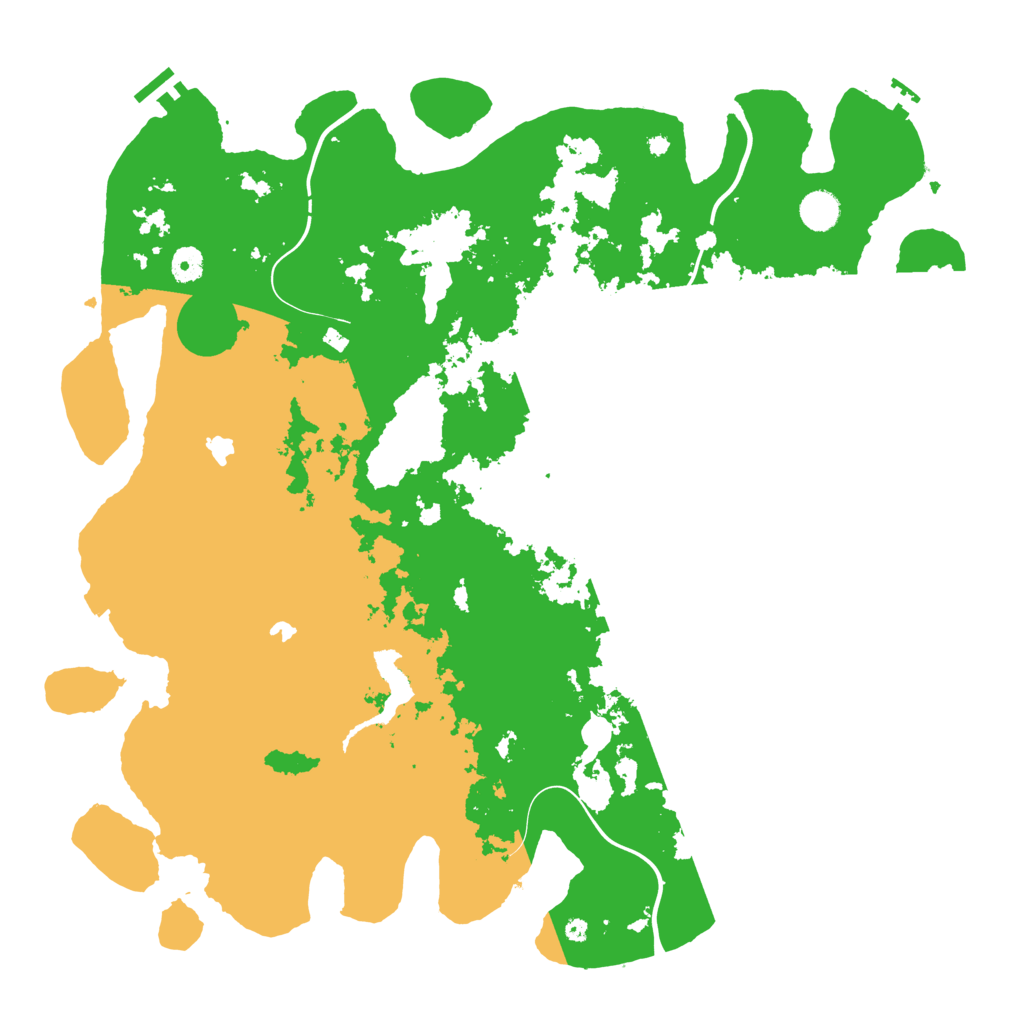 Biome Rust Map: Procedural Map, Size: 4500, Seed: 1615199