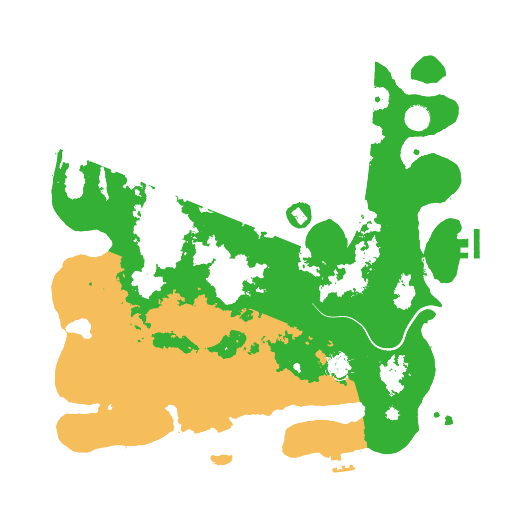 Biome Rust Map: Procedural Map, Size: 3500, Seed: 698874653
