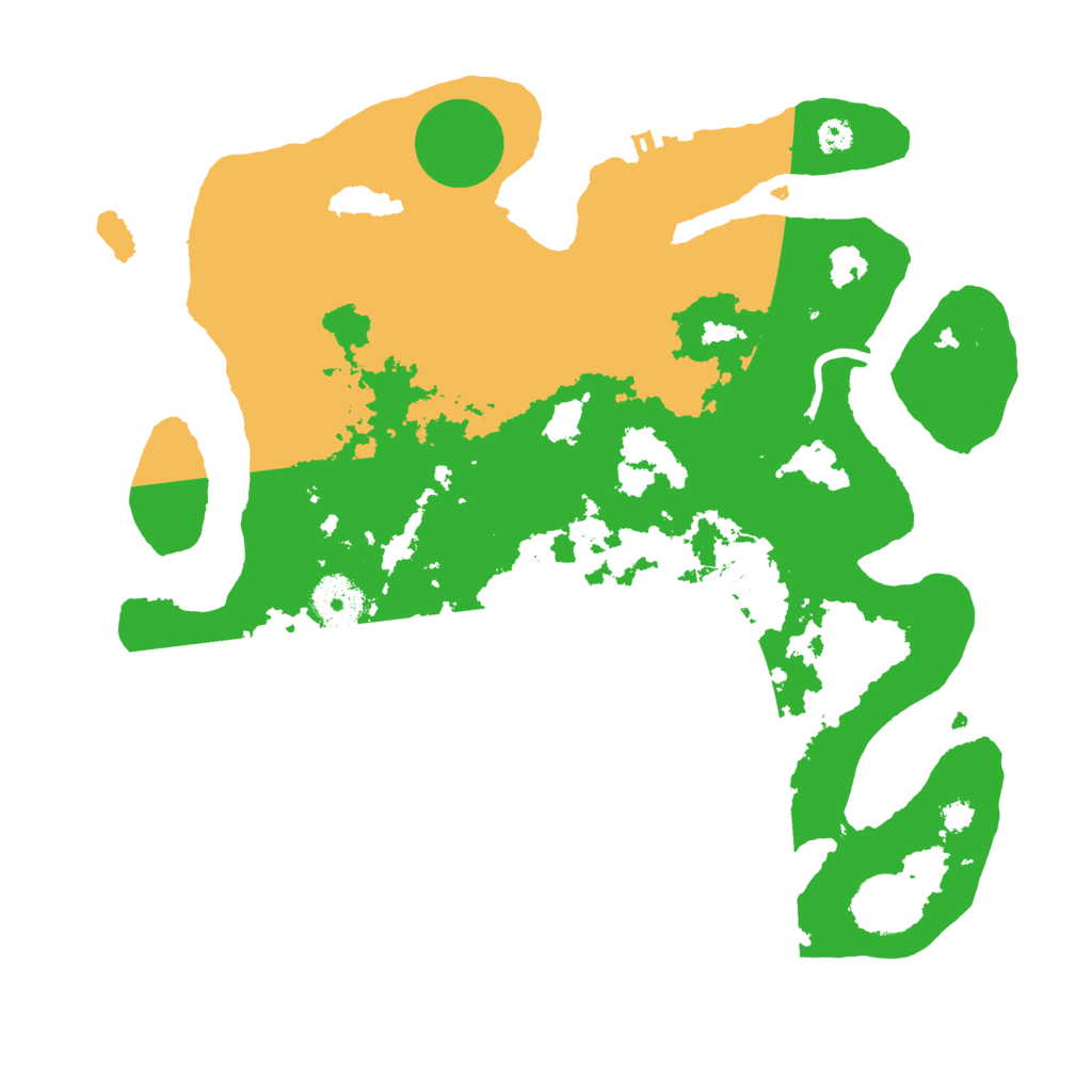 Biome Rust Map: Procedural Map, Size: 3250, Seed: 4564417