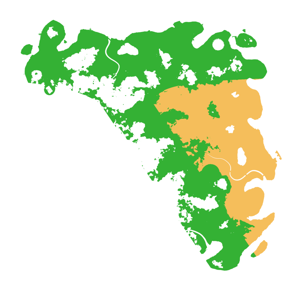 Biome Rust Map: Procedural Map, Size: 4500, Seed: 13826