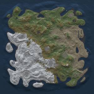 Thumbnail Rust Map: Procedural Map, Size: 4500, Seed: 13826, 20 Monuments