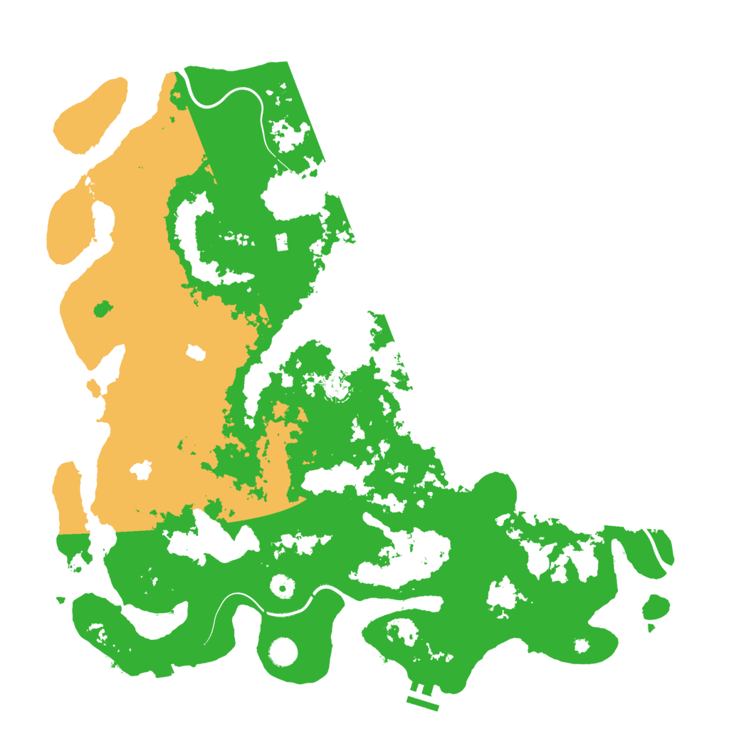 Biome Rust Map: Procedural Map, Size: 4500, Seed: 4129253