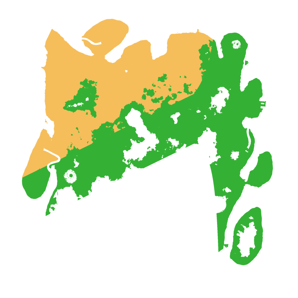 Biome Rust Map: Procedural Map, Size: 3500, Seed: 9001