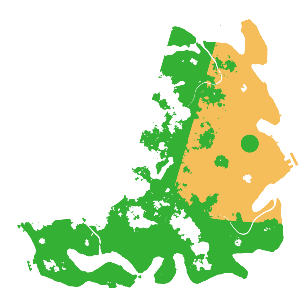 Biome Rust Map: Procedural Map, Size: 4500, Seed: 3765439