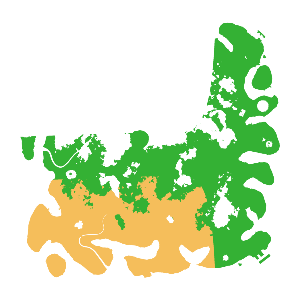 Biome Rust Map: Procedural Map, Size: 4500, Seed: 5797300