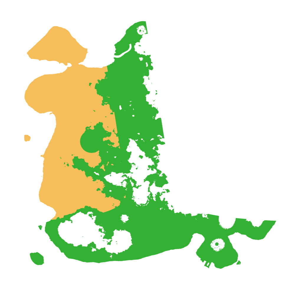 Biome Rust Map: Procedural Map, Size: 3500, Seed: 429153