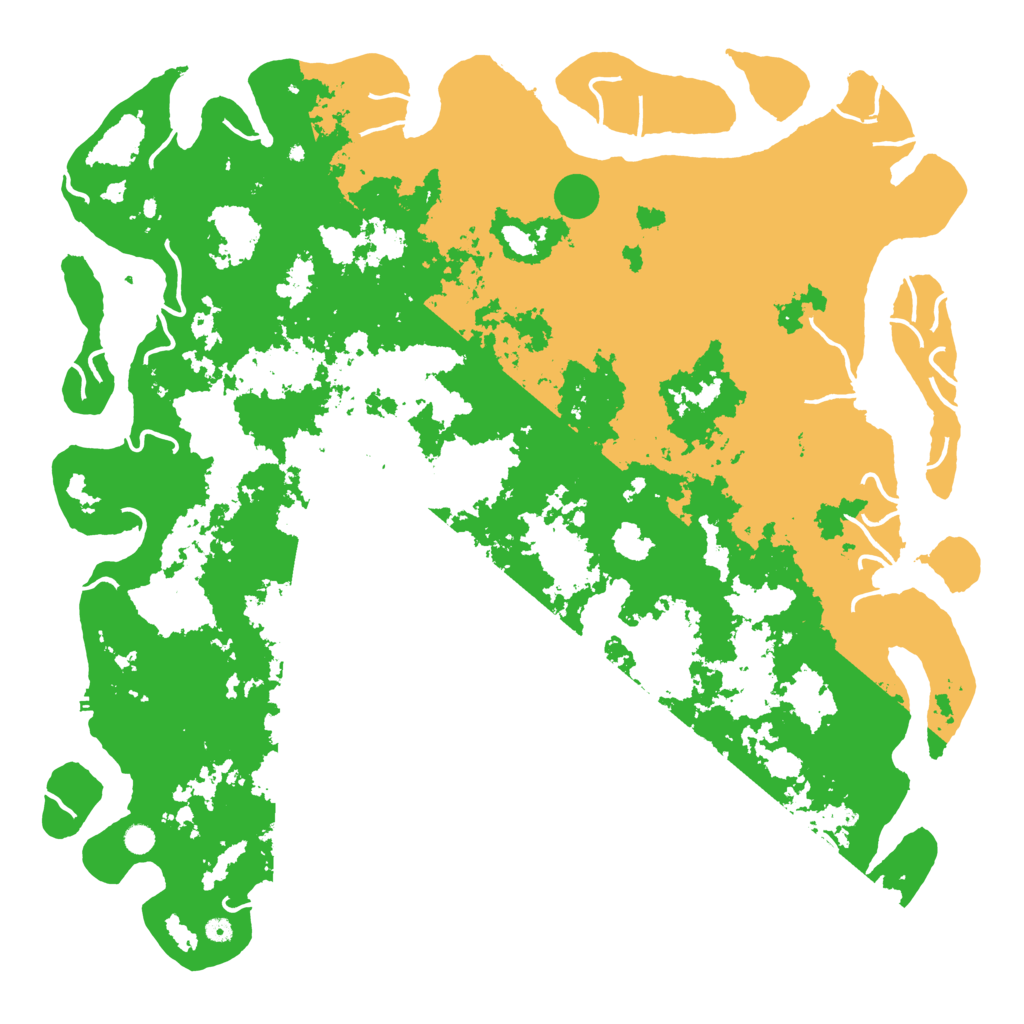 Biome Rust Map: Procedural Map, Size: 6000, Seed: 14025