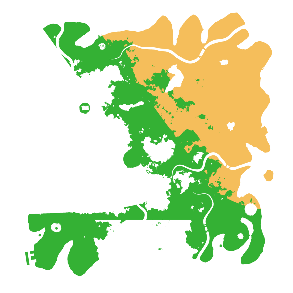 Biome Rust Map: Procedural Map, Size: 4500, Seed: 1004114