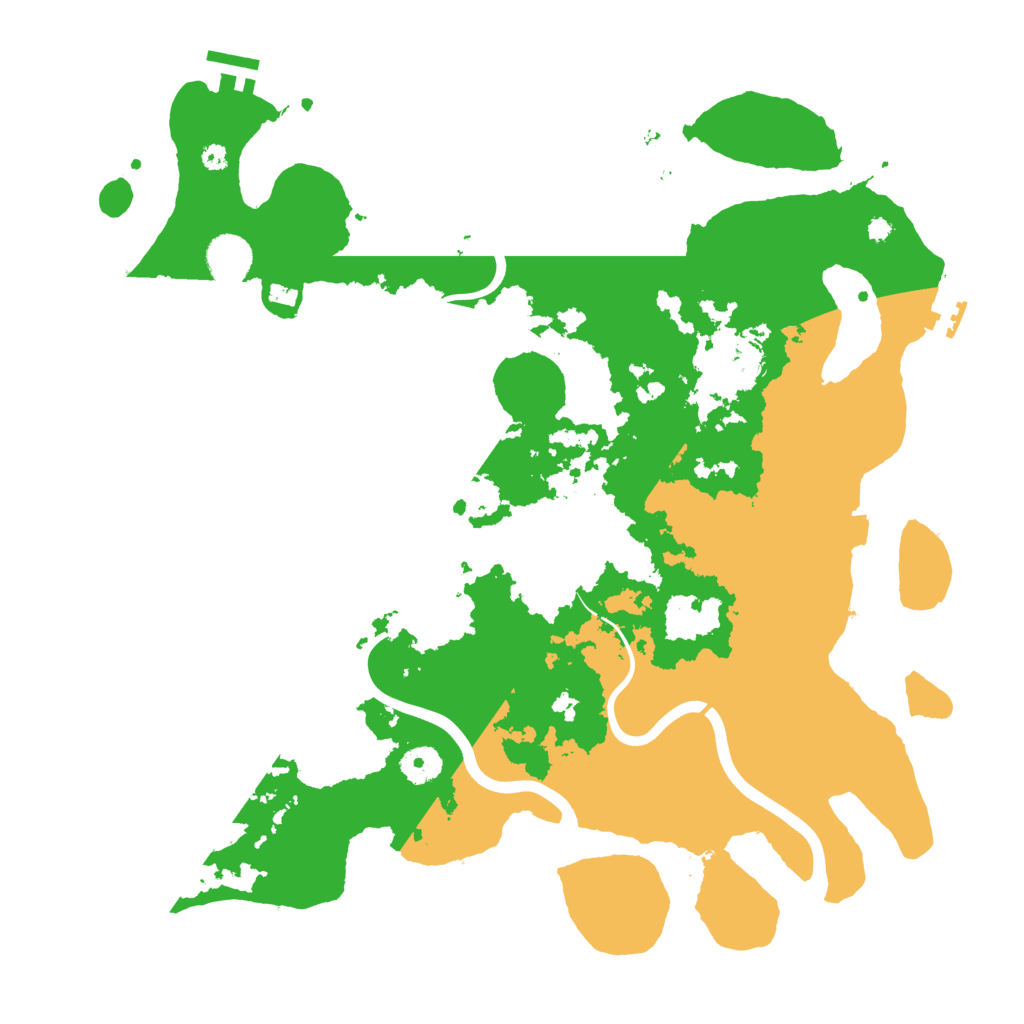 Biome Rust Map: Procedural Map, Size: 3950, Seed: 203532157