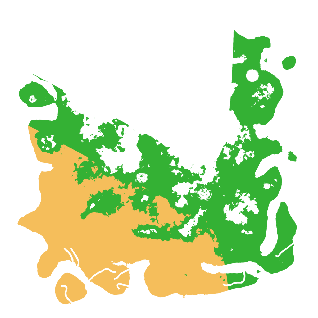 Biome Rust Map: Procedural Map, Size: 4500, Seed: 5261598