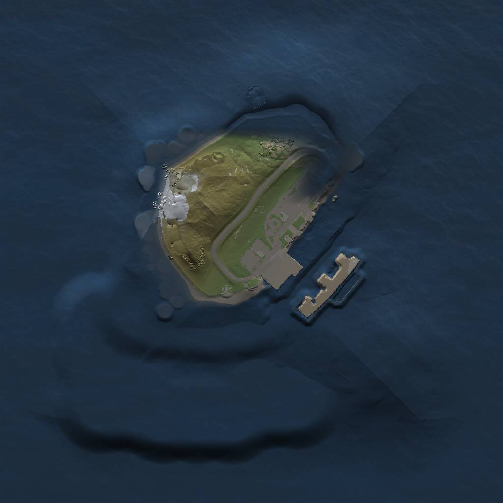 Rust Map: Procedural Map, Size: 1000, Seed: 1999614, 2 Monuments