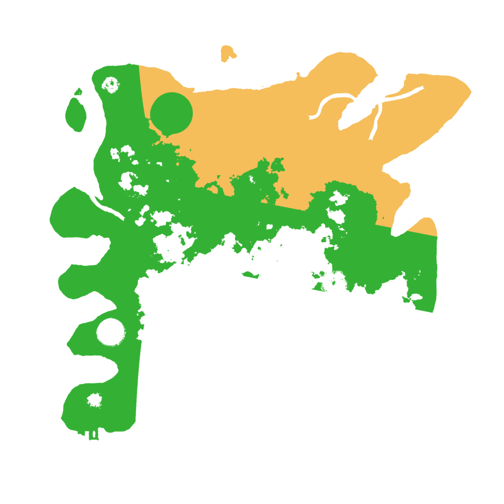 Biome Rust Map: Procedural Map, Size: 3200, Seed: 52545