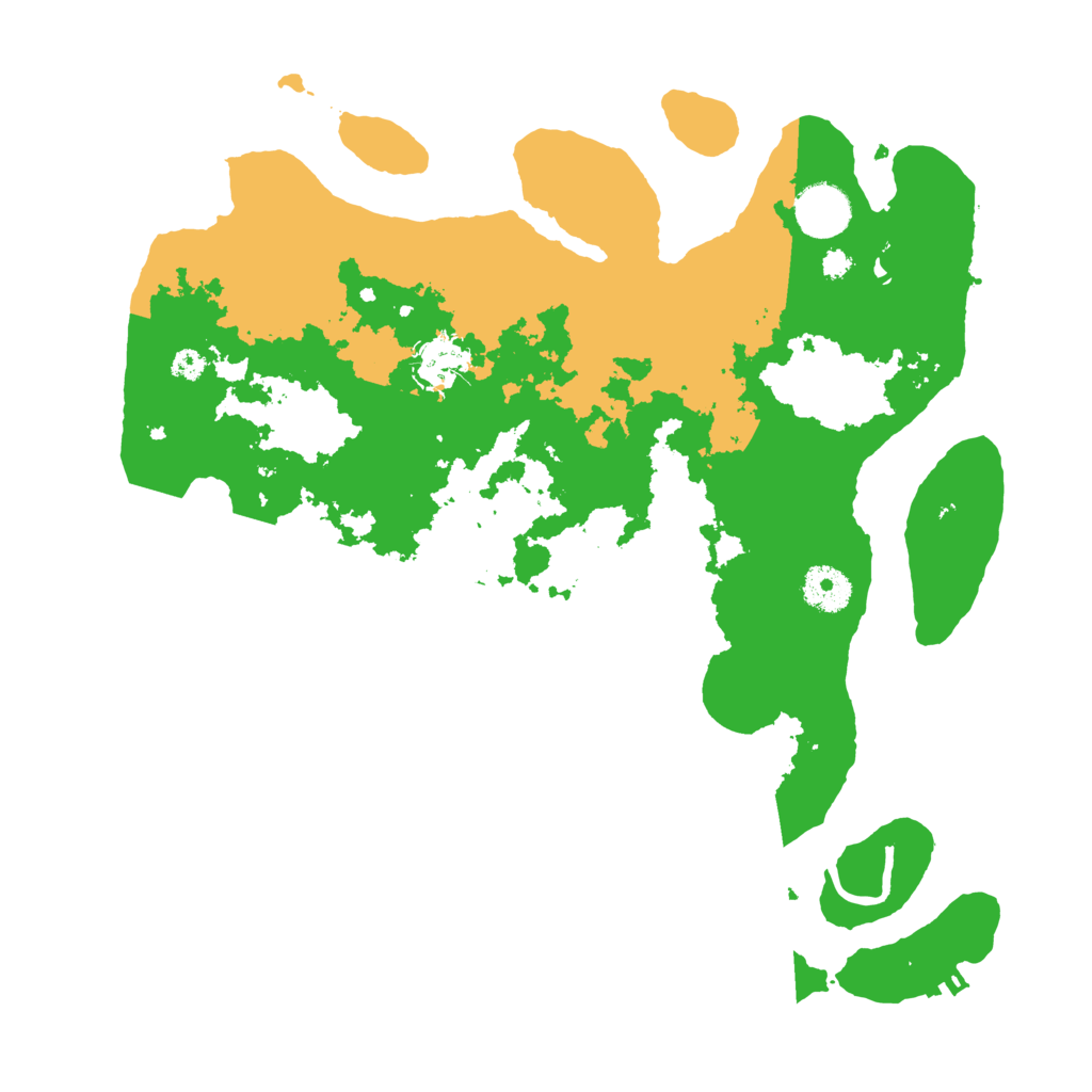 Biome Rust Map: Procedural Map, Size: 3500, Seed: 84382