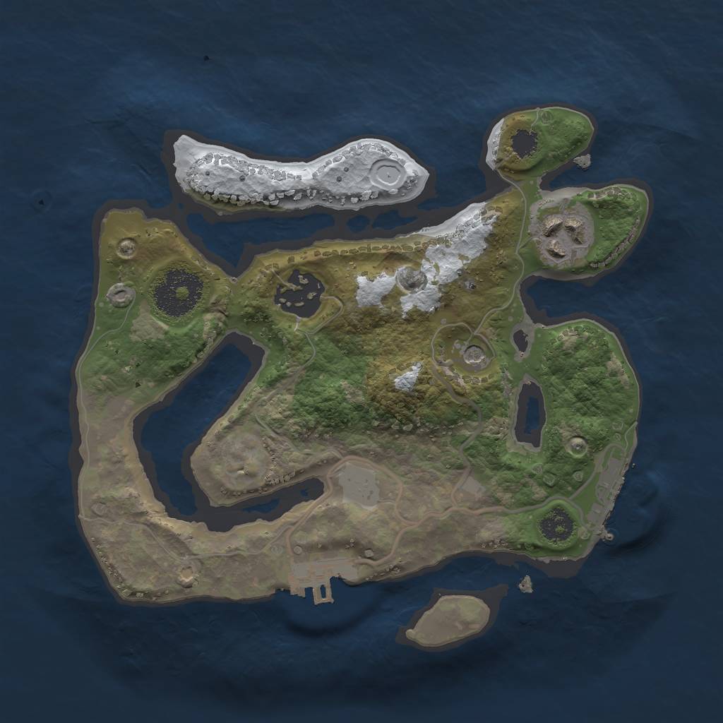 Rust Map: Procedural Map, Size: 2300, Seed: 150, 10 Monuments