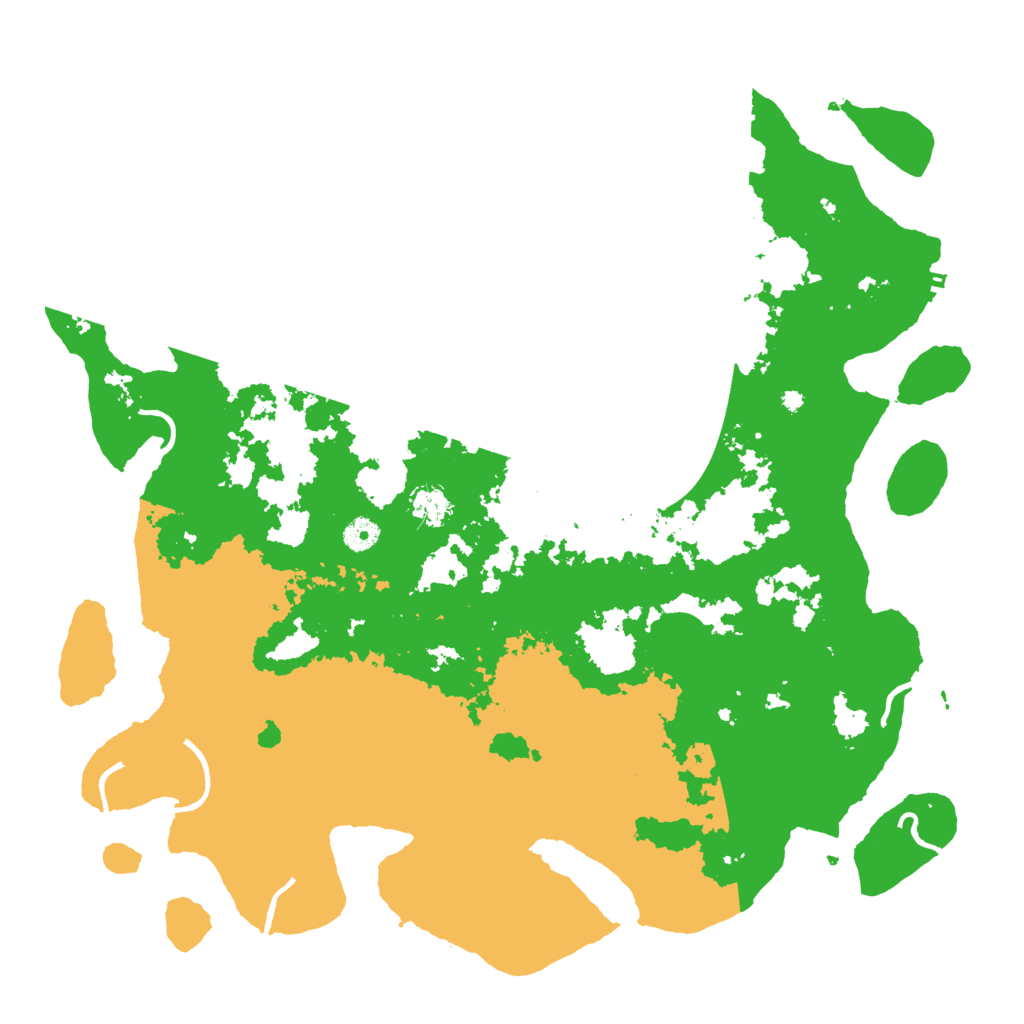Biome Rust Map: Procedural Map, Size: 4500, Seed: 876432