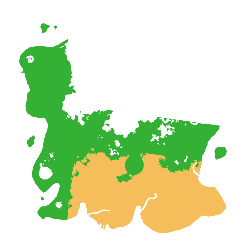Biome Rust Map: Procedural Map, Size: 3500, Seed: 4222